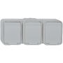 Elso 445809 outlet 3x 16A horizontal AquaTop connector light/basal grey