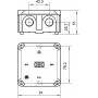 OBO BETTERMANN B Boîte de raccordement par câble 10 M 91x91x51, UF, type 131.5, gris clair, 7035 2002167