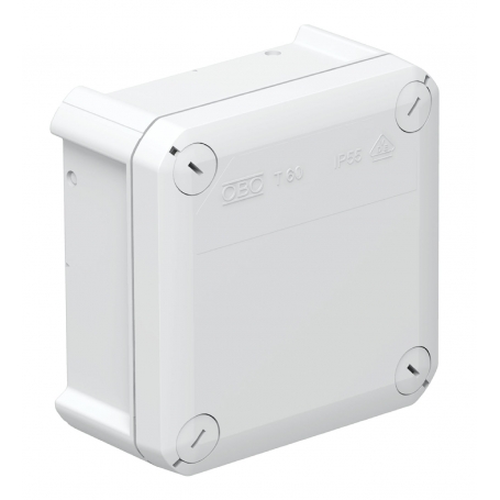 OBO BETTERMANN T 60 OE cable branch box without insertion openings 114x114x57, PP, light grey, 7035 2007239