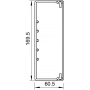 OBO BETTERMANN WDK60170RW Wand- und Deckenkanal mit Bodenlochung 60x170x2000, PVC, reinweiß, 9010 6191258