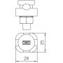 OBO BETTERMANN 5001 DIN-FT Verbindungsklemme für Rundleiter 8-10mm, St, FT 5304105