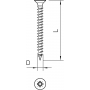 OBO BETTERMANN 4759 3.0X20 Sprint-Schraube Senkkopf, Antrieb Kreuzschlitz 3x20mm, St, GGP 3192059