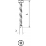 OBO BETTERMANN 4758 4.0X35 Golden Sprint Screw Panhead, Drive +/- Slot 4x35mm, St, GGP 3195252 - 200 pieces