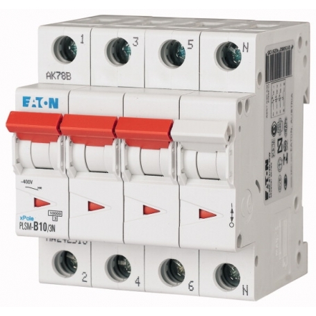 Eaton PLSM-C10/3N-MW LS-Schalter 10A/3pol+N/C 242539