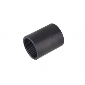 Fränkische SM-E 16 Brushed Steel Pipe Threaded Sleeve, black, 20250016, 25 pieces