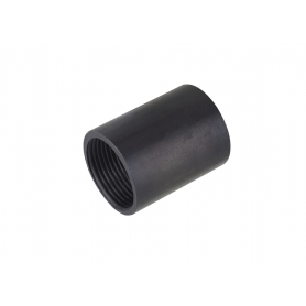 Fränkische SM-E 40 Brushed Steel Pipe Threaded Sleeve, noir, 20250040, 25 pièces