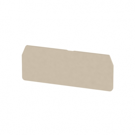 Weidmüller ZAP/TW 2 DB partition (terminals), terminal and intermediate plate, 66 mm x 30.5 mm, dark beige 1608770000