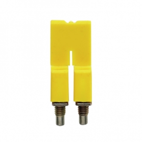 Weidmüller WQV 2.5/2 Transverse connector (terminals), screwed, Number of poles: 2, grid in mm: 5.10, Insulated: Yes, 32 A, yell