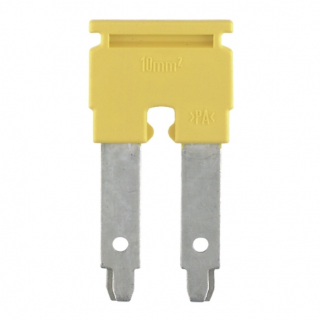 Weidmüller Connecteur ZQV 10/2 (terminaux), raccordé, nombre de pôles:2, grille en mm: 10.00, isolé: Oui, 57 A, jaune 1739680000