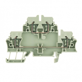Weidmüller ZDK 2.5 multi-deck terminal, tension spring connection, 2.5 mm2, 500 V, 20 A, floors: 2, beige 1674300000