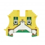 Weidmüller WPE 2.5 Schutzleiter-Reihenklemme, Schraubanschluss, 2.5 mm², 800 V, Anschlüsse: 2, Etagen: 1, grün / gelb 1010000000