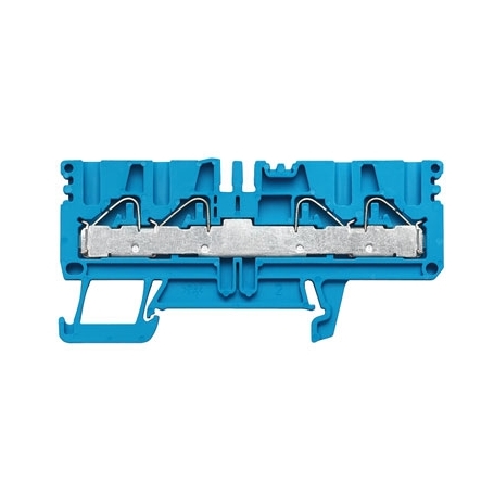 Weidmüller PDU 2.5/4/4AN BL serial terminal, PUSH IN, 4 mm2, 800 V, 32 A, connections: 4 100 pieces 1896250000