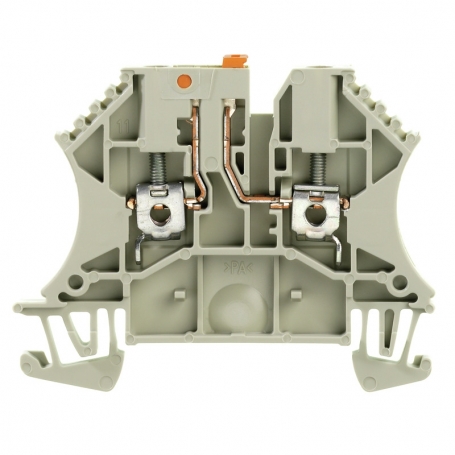 Weidmüller WTR 2.5 Különválási és Mérési Különválási sorozat Clamp, Screw Connection, 2,5 mm2, 500 V, 24 A, mozgatható, TS 35, s