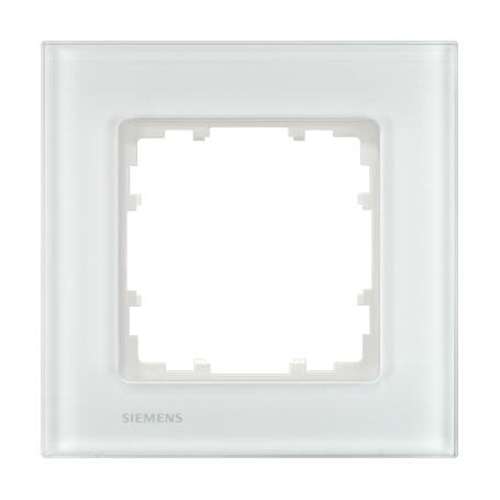 Siemens  5TG1201-1 Delta Miro Rahmen 1-fach glas weiß