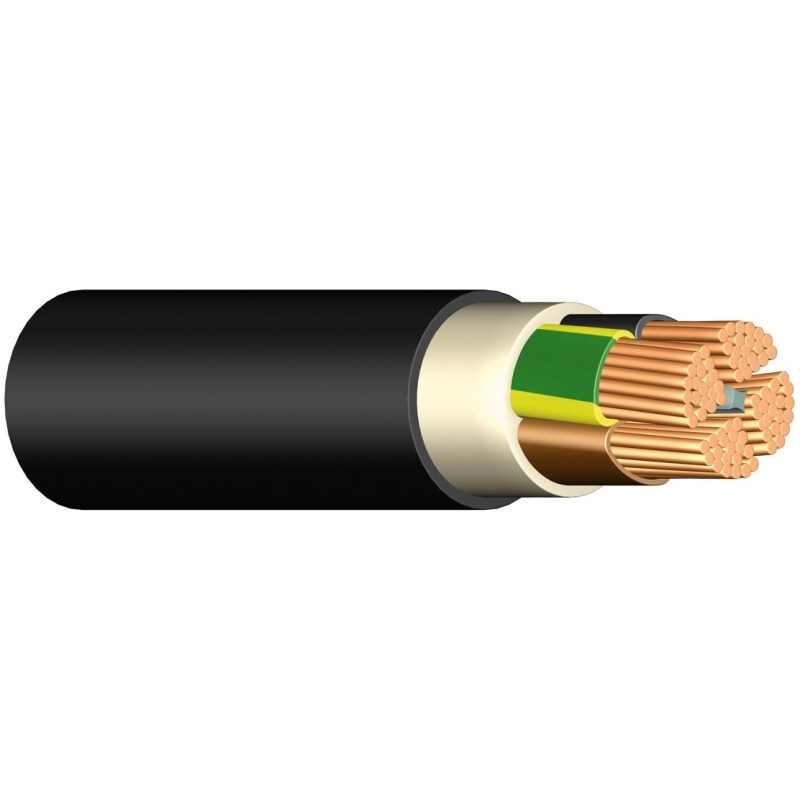 E-YY-J 5X2,5RE Erdkabel schwarz 100 Meter