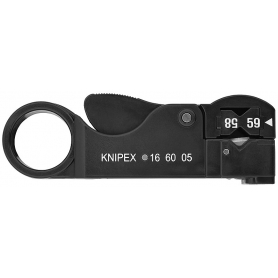 Knipex 16 60 05 SB Koaxial-Abisolierwerkzeug 105 mm