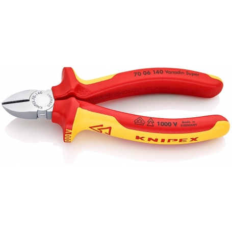 Knipex 70 06 140 Seitenschneider verchromt 140 mm