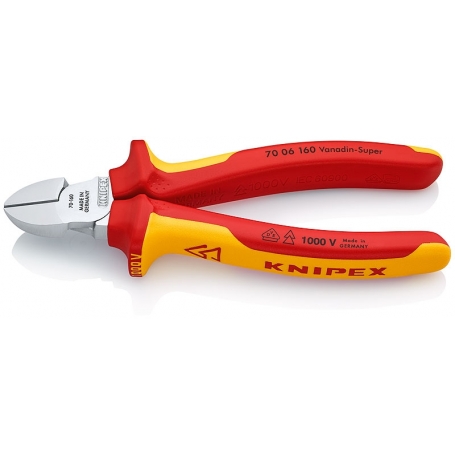 Knipex 70 06 160 Seitenschneider verchromt 160 mm