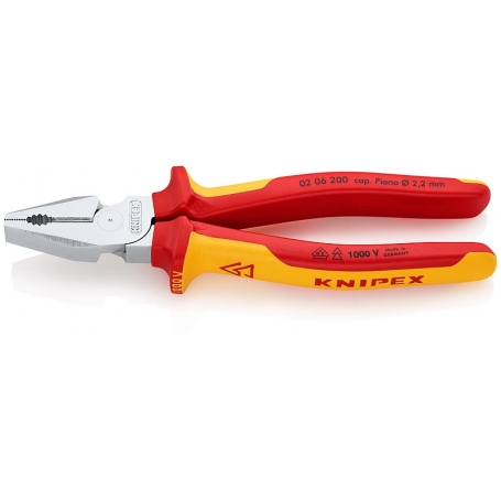 Knipex 02 06 200 Πένσα δύναμης, επιχρωμιωμένη, 200 mm