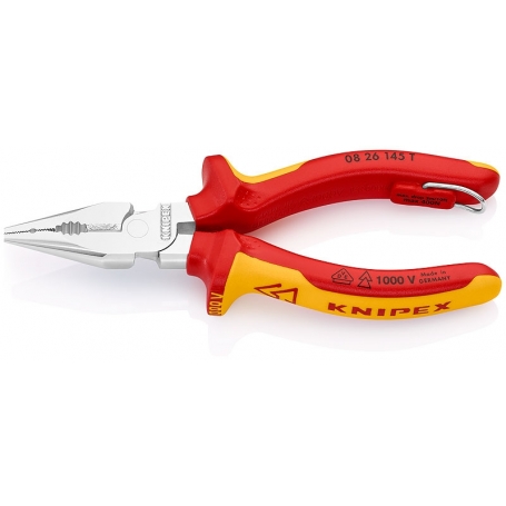 Knipex 08 26 145 T Spitz-Kombizange verchromt 145 mm