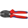 Knipex 97 52 30 SB KNIPEX PreciForce® Crimpzange brüniert mit Mehrkomponenten-Hüllen 220 mm