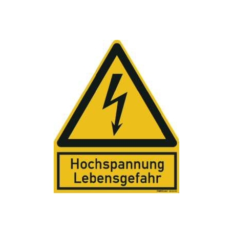 PROTEC.class PWZHS warning sign high voltage life.