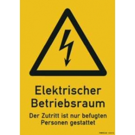 PROTEC.class PWSEB Warnschild Elektr. Betriebsraum