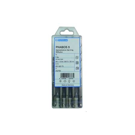 PROTEC.class PHABOS5 hammer drill set SDS-Plus 5 tlg.