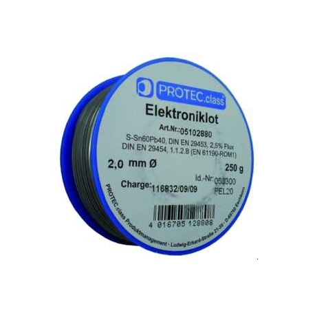 PROTEC.class PEL10 Σύρμα κόλλησης για ηλεκτρονικά 1,0mm Sn60Pb40