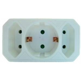 PROTEC. Trieda PMZSW Multi-Zwischenplug 1xschuko 2xe