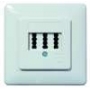PROTEC.net PTAE-U Πρίζα τηλεφώνου Universal UP 6F+N cw