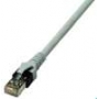 PROTEC.net Cable parche gris PPK6a ISO RJ45 gris 10 m