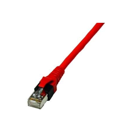 PROTEC.net Ppk6a rdeč priključni kabel ISO RJ45 rdeč 0,5 m