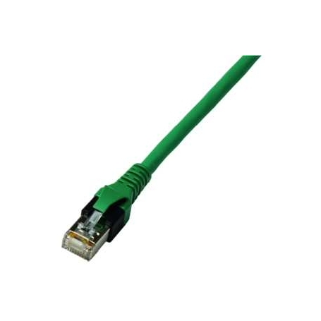 PROTEC.net Cable de parche verde PPK6a ISO RJ45 verde 1 m