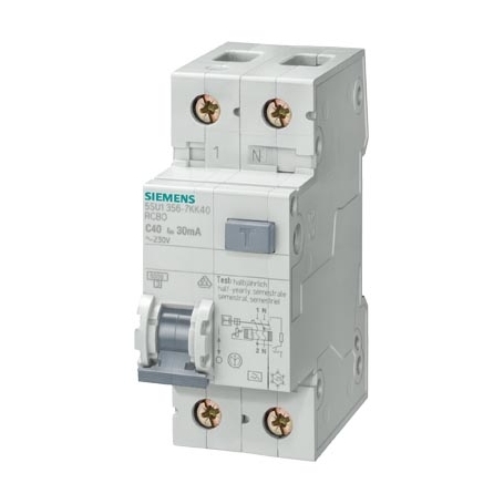 Siemens 5SU1356-6KK16 FI/LS-Schalter A 16A/1+N/B 30mA 6kA