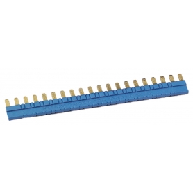 Finder 9320 connecting bridge, blue, for sockets 93.01/93.51, 20-pin, max. 6 A