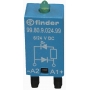 Finder 9980902499 Modul, freewheeling diód és zöld LED, 6-24 V DC