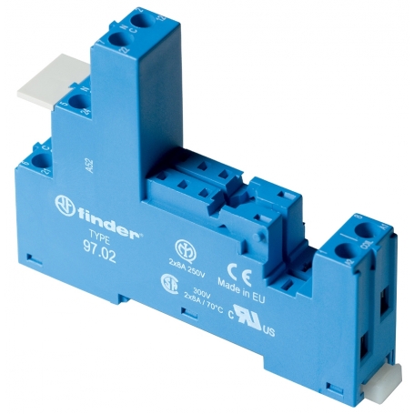 Finder 9702 socket with screw connections, for relays 46.52