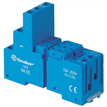 Finder 9403 Fassung mit Schraubanschlüssen, für Relais 55.32 oder 55.33