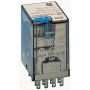 Finder 553490240090 Relay with plug connections, LED display and freewheeling diode, 4 changers 7 A, coil 24 V DC