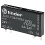 Finder 348170249024 Relais z priključki in tiskalniki, vhod 24 V DC, izhod SSR 1 ključavnica 6 A/24 V DC