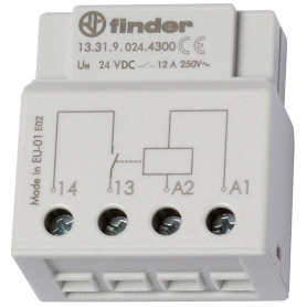 Finder 133190244300 relay for UP-Dose or switch box, 1 closer 12 A, for 24 V DC