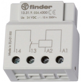 Finder 133190244300 relé para UP-Dose o caja de conmutación, 1 más cerca 12 A, para 24 V DC