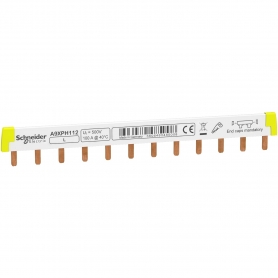 Schneider A9XPH112 Phasenschiene Steg, ablängbar, 1P, 12 TE, 100A