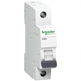 Schneider A9K01116 Circuit breaker K60N 1P, 16A, B Characteristics, 6ka