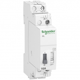 Interrupteur à distance Schneider A9C30811 iTL, 1P, 1S, 16A, bobine 110VDC, 230-240VAC 50/60Hz