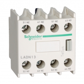 Bloque de interruptor auxiliar Schneider LADN22P, 2S 2Ö, conexión de tornillo