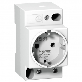 Schneider A9A15310 Steckdose iPC, 2P+E, 16A, 250VAC, KEMA/VDE 0620, deutsche Ausführung