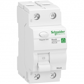Schneider R9R22225  Fehlerstrom-Schutzschalter Resi9, 1P+N, 25A, 30mA, Typ A