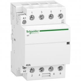 Schneider A9C20844 contacteur d'installation iCT 40A 4S 220/240V 50Hz